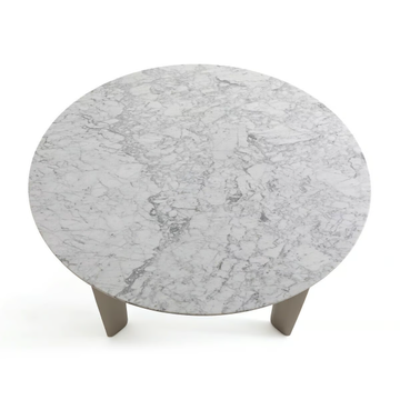 DOLMENA - Round Carrara marble table by AMPM - view 3