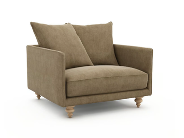 LAZARE - Velvet armchair with armrests by AMPM - view 2