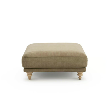 LAZARE - Upholstered velvet footstool by AMPM - view 3