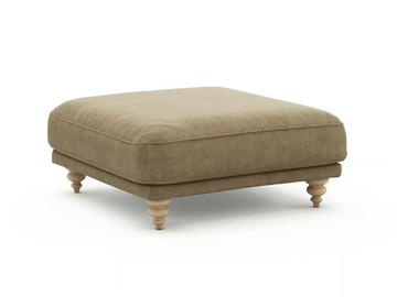 LAZARE - Upholstered velvet footstool by AMPM - view 2