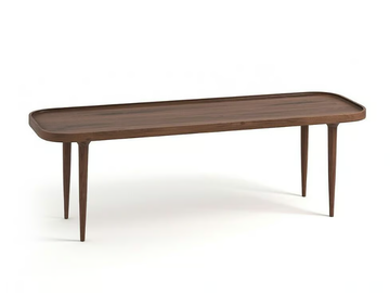 MAGOSIA - Rectangular walnut coffee table by AMPM - view 2