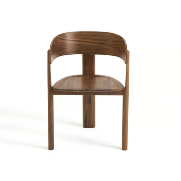 MARAIS - Walnut chair with armrests by AMPM - view 3