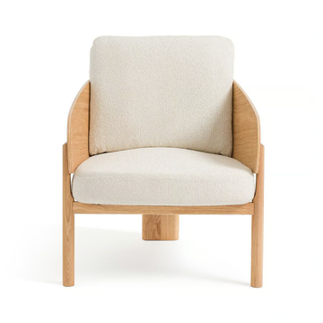 MARAIS - Fabric easy chair with armrests by AMPM - view 3
