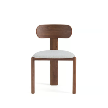 MARAIS - Walnut chair with fabric seat by AMPM - view 3