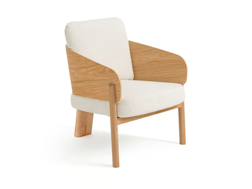 MARAIS - Fabric easy chair with armrests by AMPM - view 2