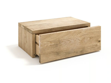 PAUL - Wall-mounted oak bedside table by AMPM - view 2