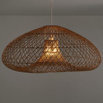 TITOU - Wicker pendant lamp by AMPM - view 3