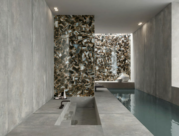 AGATA BLACK - Porcelain stoneware wall/floor slabs with marble effect by ARIOSTEA - view 3