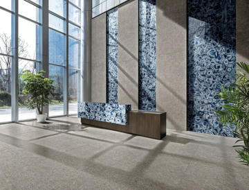 AGATA BLU - Porcelain stoneware wall/floor slabs with marble effect by ARIOSTEA - view 3