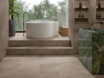 TWIN.S - DOVE - Rectified porcelain stoneware wall/floor slabs with concrete effect by ARIOSTEA - view 2