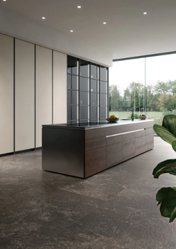 TWIN.S - LICORICE - Rectified porcelain stoneware wall/floor slabs with concrete effect by ARIOSTEA - view 3