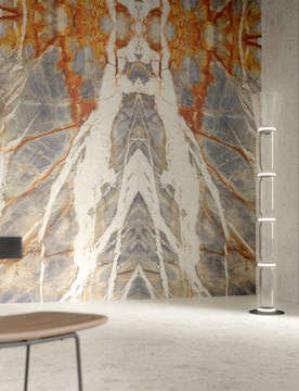 ULTRA MARMI - BLUE TEMPEST - Porcelain stoneware wall/floor slabs with marble effect by ARIOSTEA - view 3