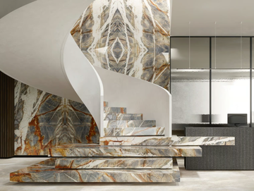 ULTRA MARMI - BLUE TEMPEST - Porcelain stoneware wall/floor slabs with marble effect by ARIOSTEA - view 2