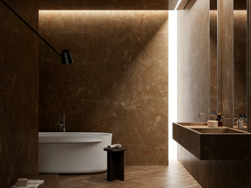 ULTRA MARMI - PULPIS BRONZE - Porcelain stoneware wall/floor slabs with marble effect by ARIOSTEA - view 2