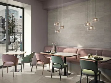 BASALTO GRIGIO ACTIVE - Indoor porcelain stoneware wall tiles with stone effect by ARIOSTEA - view 2