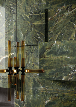 ULTRA MARMI - VERDE KARZAI - Porcelain stoneware wall/floor slabs with marble effect by ARIOSTEA - view 3