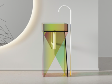DICROICO - Freestanding single glass washbasin by ARTELINEA - view 2