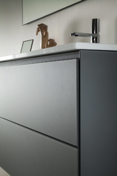 MONOLITE 18 - Vanity unit in enamelled crystal with door and drawers by ARTELINEA - view 3