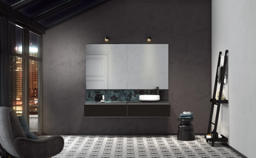 +SKIN - Wall-mounted sectional Laminam® vanity unit with drawers by ARTELINEA - view 3