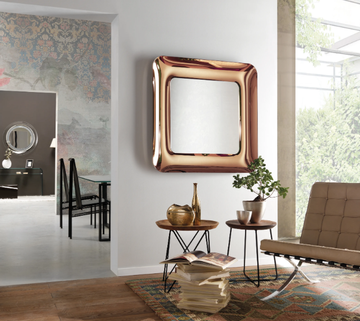 BOA - Square wall-mounted glass mirror by ARTELINEA - view 3
