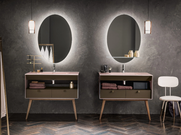 DAMA - Floor-standing Dualite® vanity unit by ARTELINEA - view 2