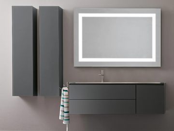 MONOLITE 18 - Vanity unit in enamelled crystal with door and drawers by ARTELINEA - view 2