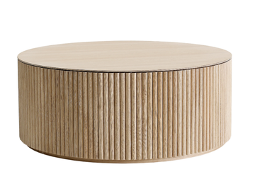 GRAND PALAIS - Contemporary style round wooden coffee table for living room by ASPLUND - view 2