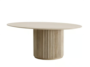 PALAIS OVALE - Contemporary style oval wooden living room table by ASPLUND - view 2