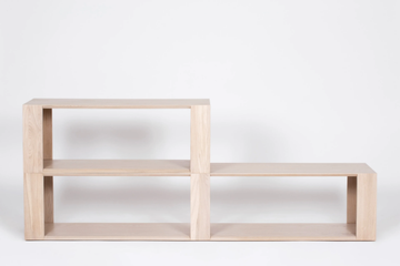 CHAMFER LOUNGE - Wood veneer bookcase / coffee table by ASPLUND - view 3