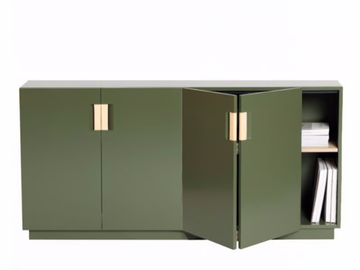 FRAME 160 LOW - Wooden sideboard with folding doors by ASPLUND - view 2