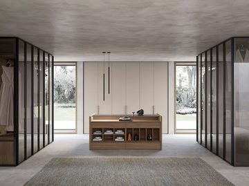 CRYSTAL - Sectional glass wardrobe by Adok - view 2