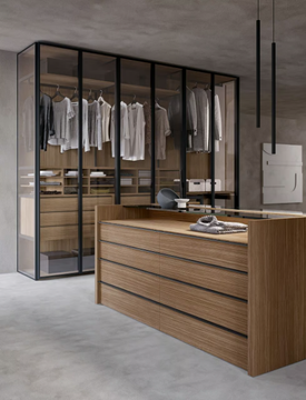 CRYSTAL - Sectional glass wardrobe by Adok - view 3