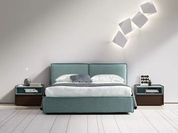 CLOUD - Fabric double bed by Adok - view 2