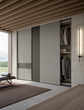 MONDRIAN - Wooden wardrobe with sliding doors by Adok - view 3