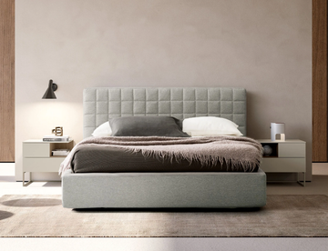 RUBIK - Fabric double bed with upholstered headboard by Adok - view 3