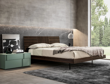 SIRIO - Wooden double bed by Adok - view 3