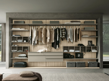 TA-TAC - Sectional wooden walk-in wardrobe by Adok - view 2
