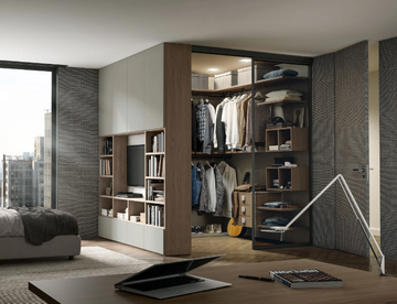 TA-TAC - Corner wooden walk-in wardrobe by Adok - view 3