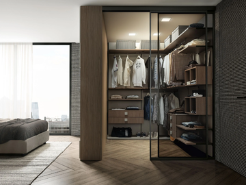 TA-TAC - Corner wooden walk-in wardrobe by Adok - view 2