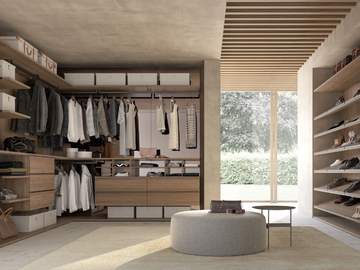UP&DOWN - Sectional wooden walk-in wardrobe by Adok - view 2
