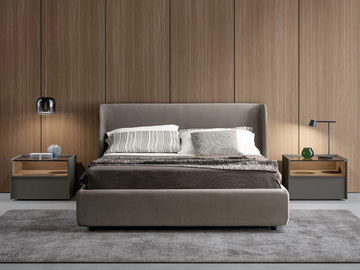 WAVE - Fabric double bed by Adok - view 2