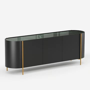 RIVANO - Ceramic and MDF sideboard with doors by Anesis - view 3