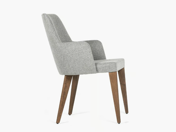 FLEA - Fabric restaurant chair with armrests by Anesis - view 3