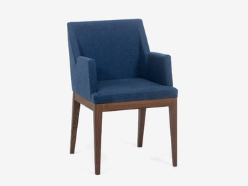 MALTA - Fabric chair with armrests by Anesis - view 2
