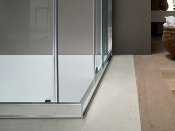 A6 - Corner glass shower cabin with sliding door by Arcom - view 3