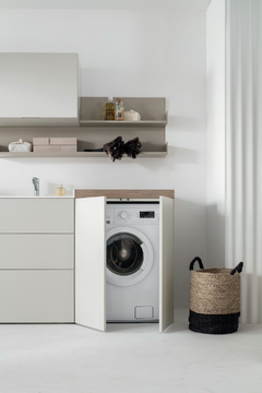 I_WASH - COMPOSITION 02 - Wooden laundry room cabinet by Arcom - view 3