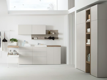 I_WASH - COMPOSITION 02 - Wooden laundry room cabinet by Arcom - view 2