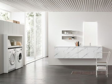 I_WASH - COMPOSITION 06 - Wooden laundry room cabinet by Arcom - view 2