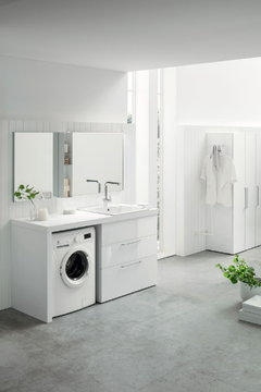 I_WASH - COMPOSITION 07 - Wooden laundry room cabinet by Arcom - view 3