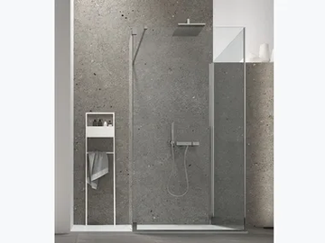 S6 - Rectangular corner Walk in shower by Arcom - view 2
